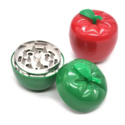 Red/ Green Apple 55mm 2-Pc Grinder