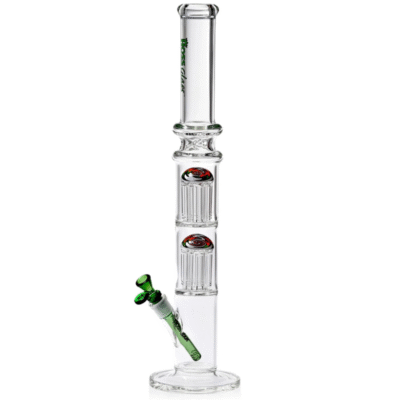 Hoss Glass 22″ Straight Tube Bong w/ Double 8 Arm Reversal Percolator