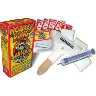 Monkey Dong Novelty Strap-On Fake Urine Device