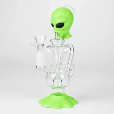 Alien 7″ Silicone Glass Recycler