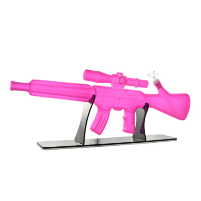 24″ Pink Thunderstrike Frosted Bong