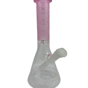 Cheech Glass 10″ Tall Sandblast Beaker Bongs – Pink