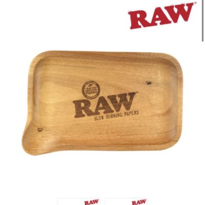 RAW TRAY WOOD WITH SPOUT