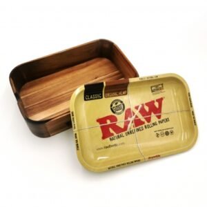 RAW Wooden Cache Box w/ Tray