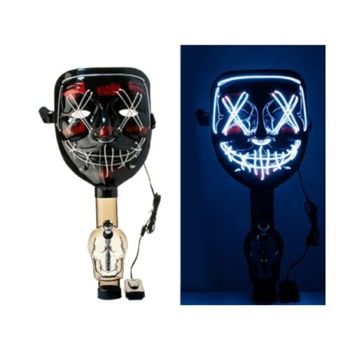 Electro Dude Gas Mask Bong w/ Skull Attachment