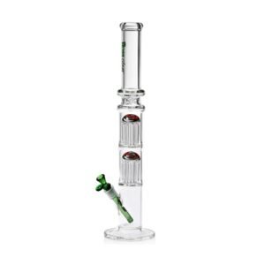 Hoss Glass 22″ Straight Tube Bong w/ Double 8 Arm Reversal Percolator