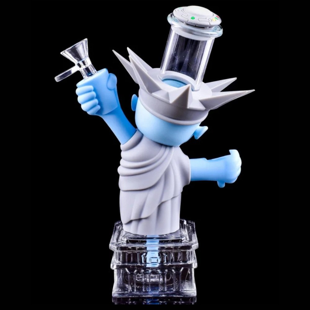 Alien Statue Of Liberty Silicone Bong - Image 3