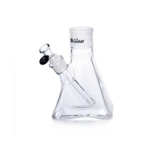 Hoss Glass 6″ Pyramid Base Glass Base – Black