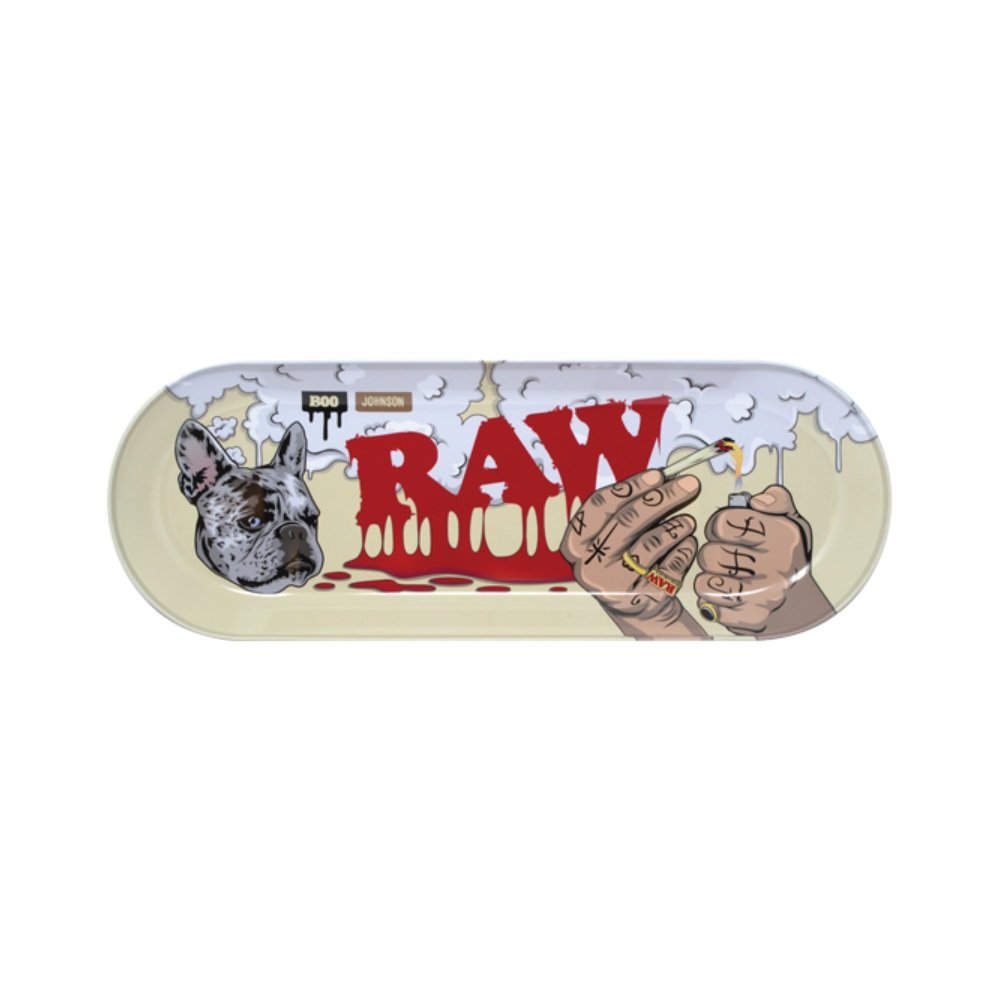 RAW x Boo Johnson Skate Deck Metal Rolling Tray
