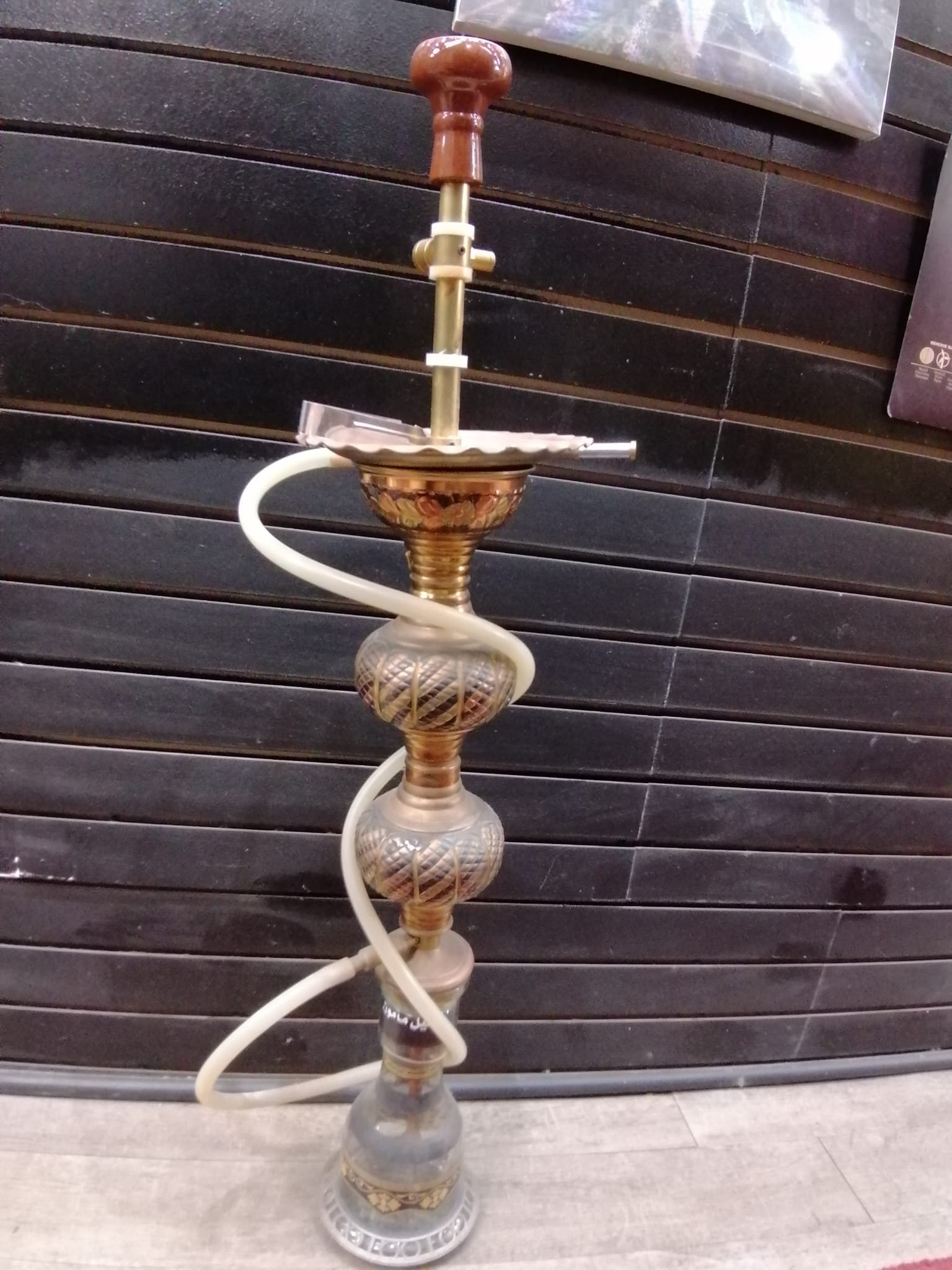Zanobia 28" Hookah with rose gold serpent Hookah