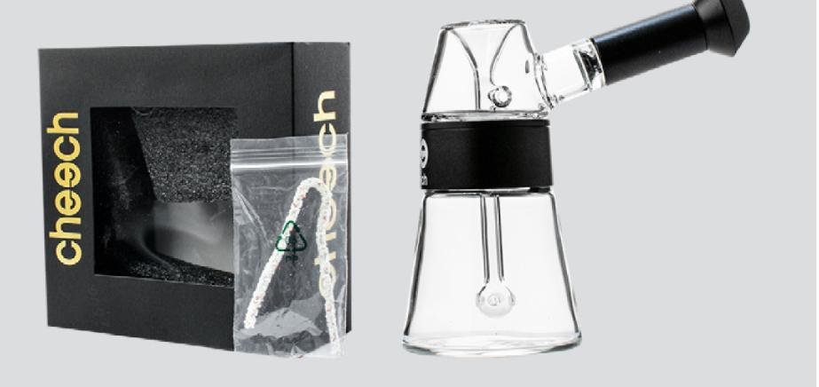 Cheech 5" Metal Wrapped Glass Lantern Bubbler w/ Perc