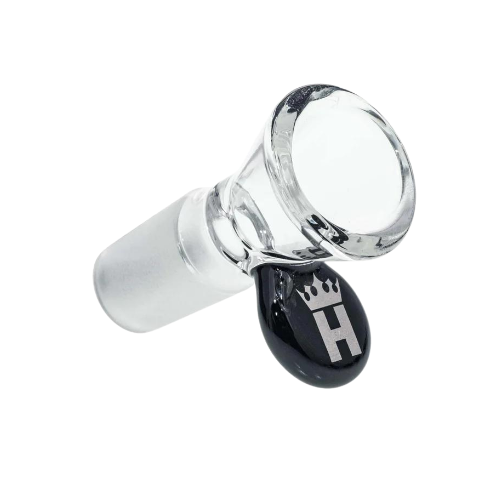Hoss Glass 14mm Cone Bowl w/ Colored Tab