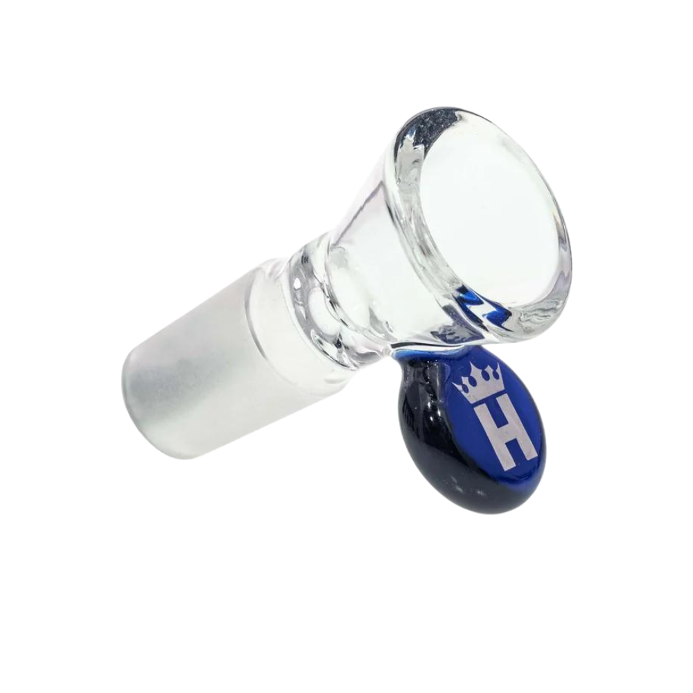 Hoss Glass 14mm Cone Bowl w/ Colored Tab - Image 2