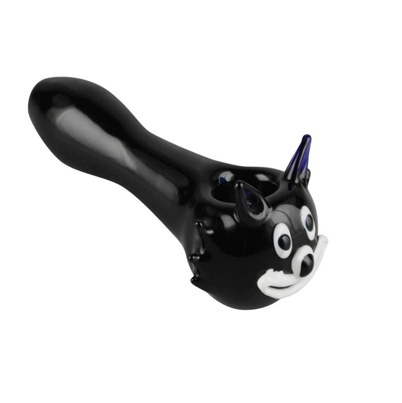 Felix The Cat 4.5" Spoon Glass Smoking Pipe