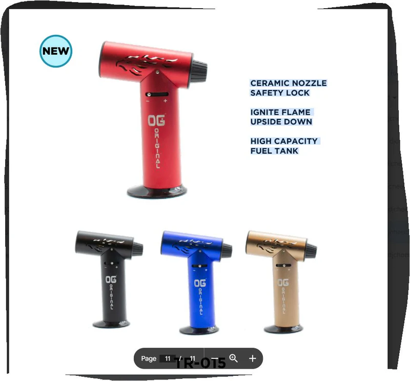 SC OG ORIGINAL 6" CERAMIC NOZZLE TORCH LIGHTER