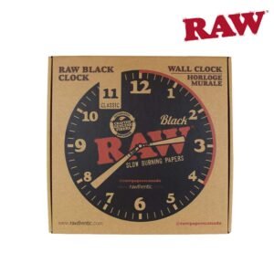 RAW Black Wall Clock
