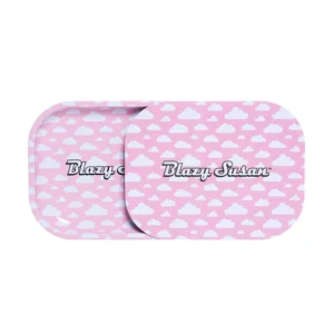 Blazy Susan Rolling Tray with Lid Pink