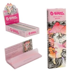 G Rollz Mushroom Pink Rolling Papers 1 1/4
