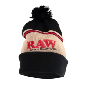 RAW Pom Pom Beanie Hat