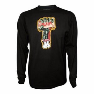 Raw Zombie Are  Men’s Black Long Sleeve  T- Shirt