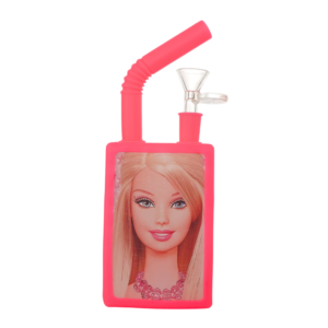 Barbie Block Silicone Water Pipe  6″
