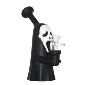 Screaming Face Silicone Water Pipe 7″