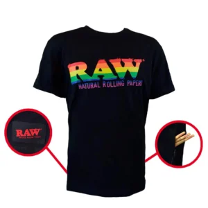 RAW Stash Pocket T-Shirt – Rainbow (XLarge)